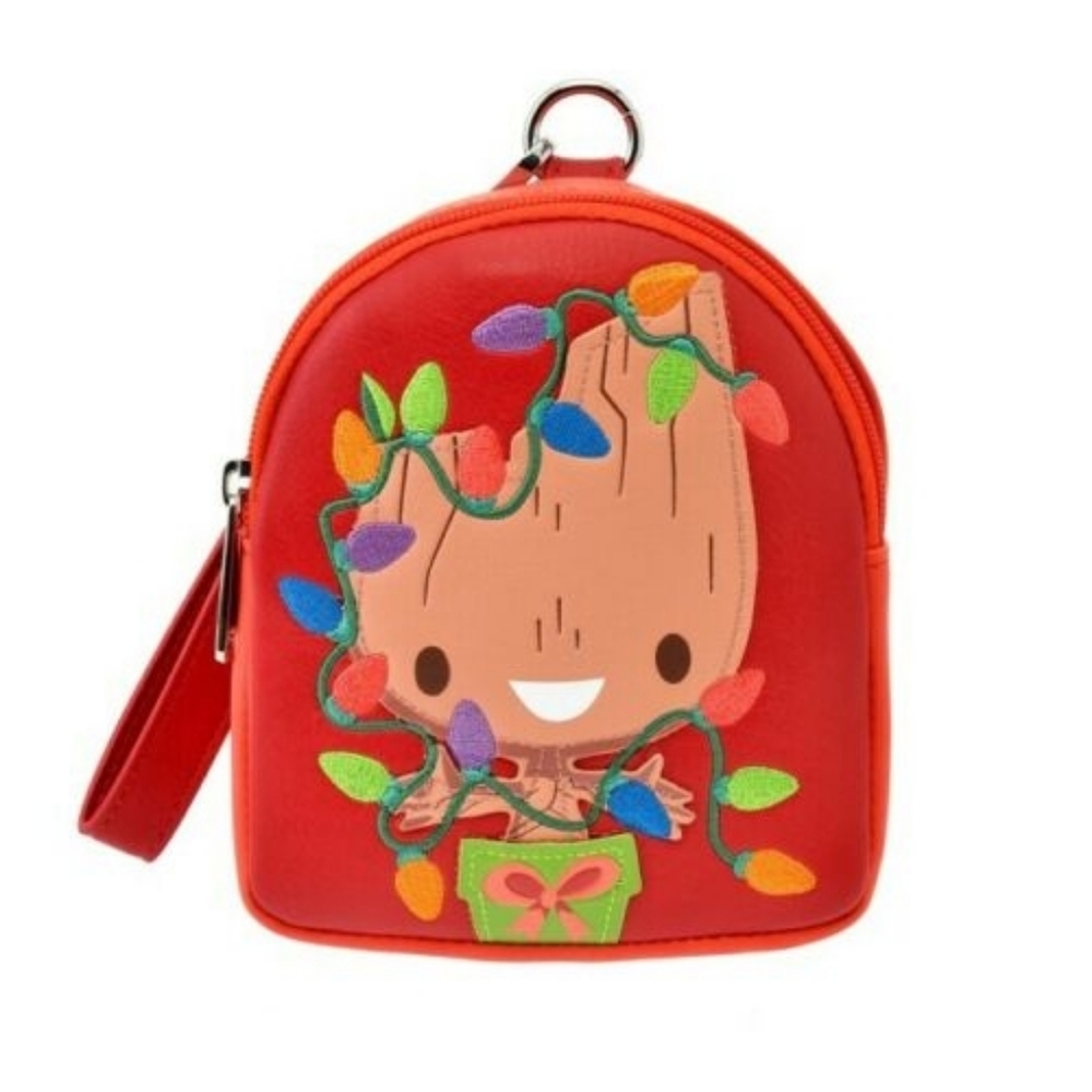 Disney Parks Loungefly Baby Groot Holiday Belt Bag Wristlet